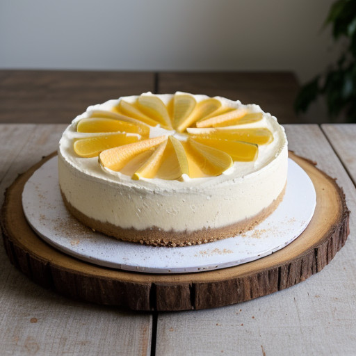Lemony Cheesecake With Fresh Fruit recipe image