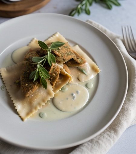 Lemony Chicken & Anchovy Ravioli recipe image