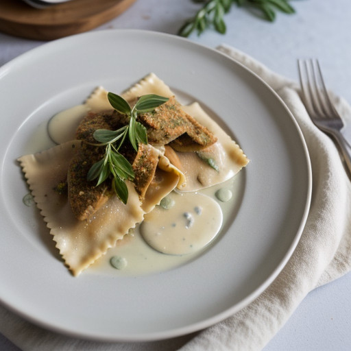 Lemony Chicken & Anchovy Ravioli recipe image