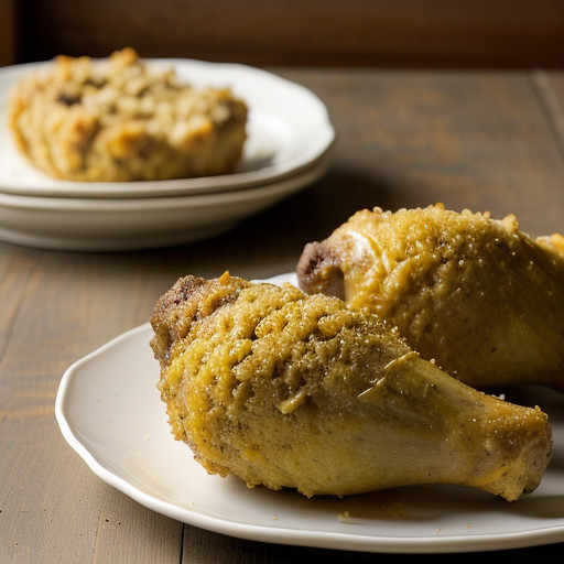 Lemony Drumsticks With Stuffing recipe image