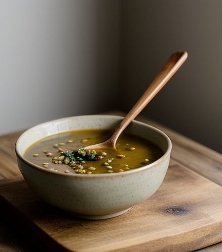 Lentil & Brown Rice Soup recipe image