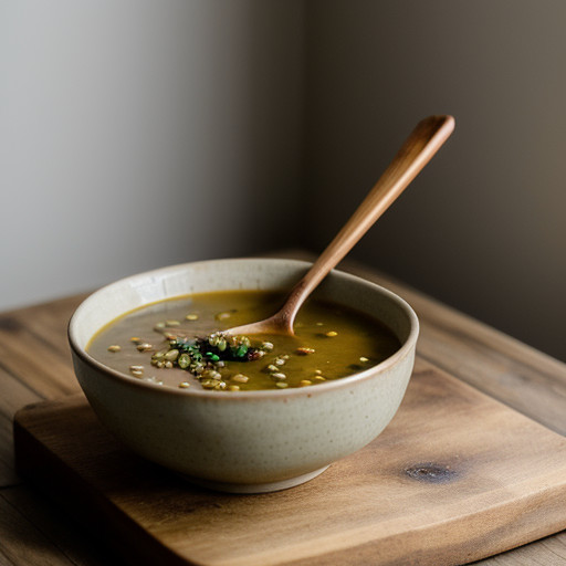 Lentil & Brown Rice Soup recipe image