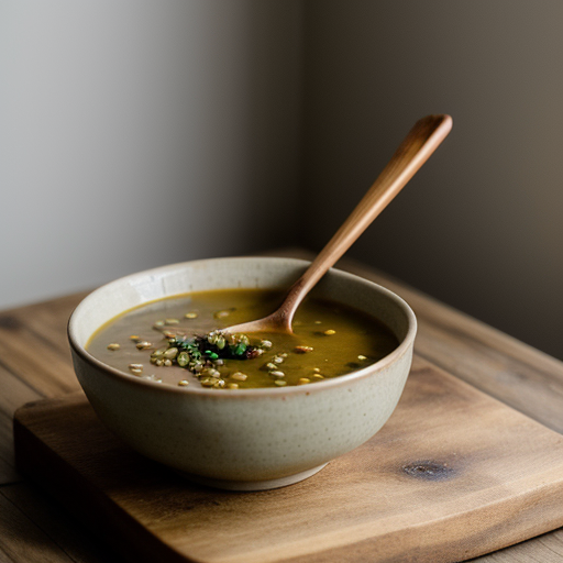 Lentil & Brown Rice Soup recipe image