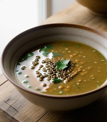 Lentil & Brown Rice Soup recipe image