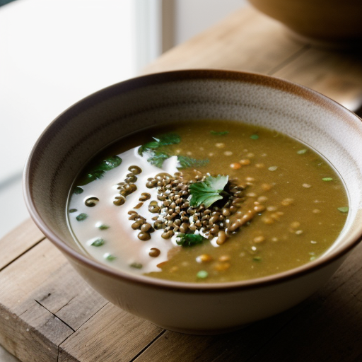 Lentil & Brown Rice Soup recipe image