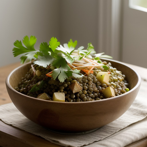 Lentil & Celery Root Salad recipe image