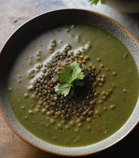 Lentil & Escarole Soup - Martha Stewart Liv recipe image