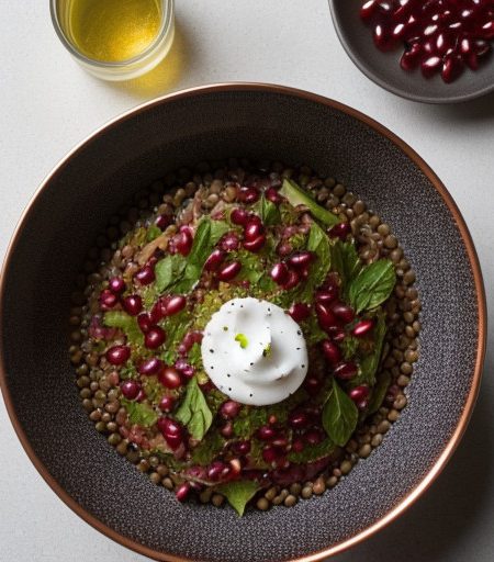 Lentil Fatta Salad recipe image
