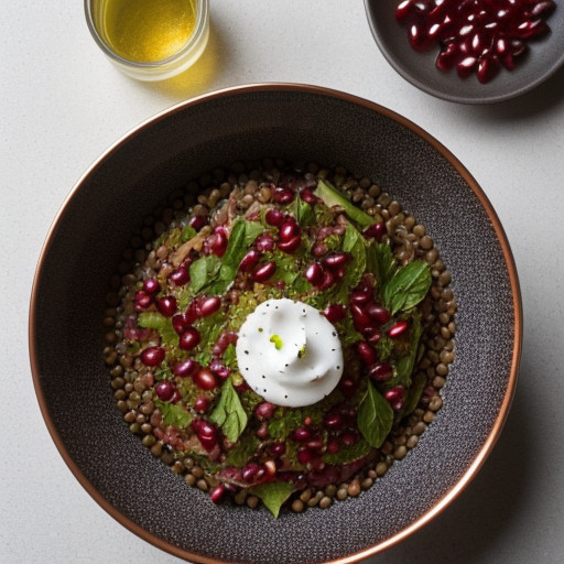 Lentil Fatta Salad recipe image