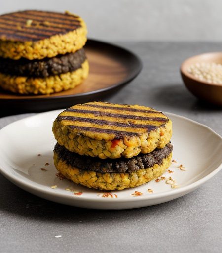 Lentil Rice Burgers recipe image