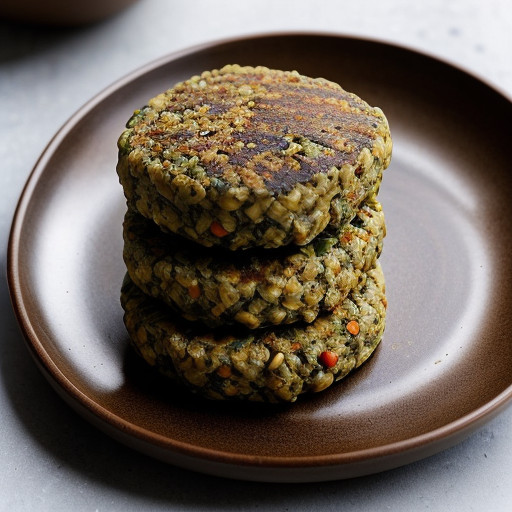 Lentil Rice Burgers (Vegan recipe image