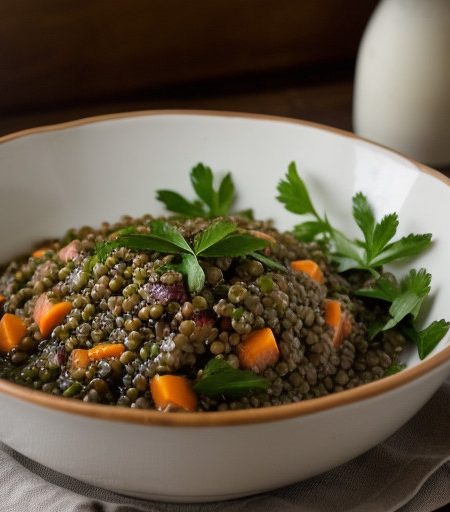 Lentil Salad With Smoked Turkey recipe image