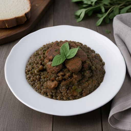 Lentil Sausage Skillet recipe image