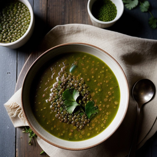 Lentil Soup With Cilantro recipe image
