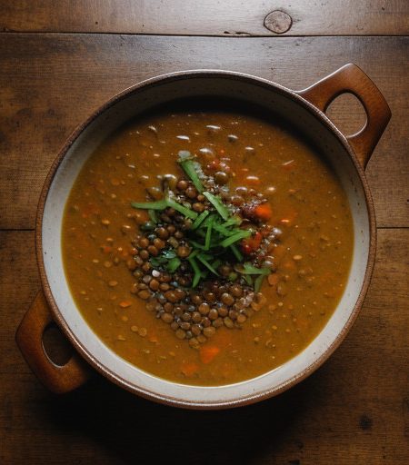 Lentil Soup With Frankfurters recipe image