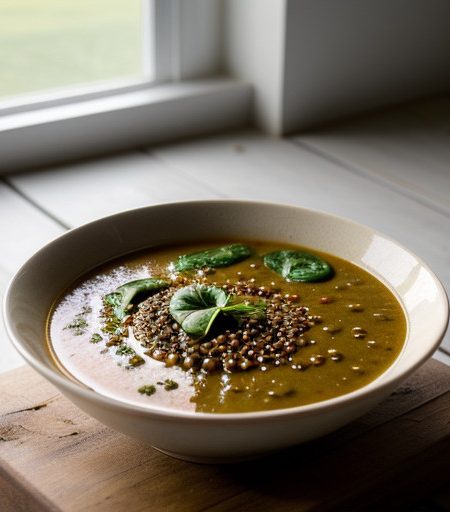 Lentil & Spinach Soup Adas Bi Sabaanikh (V recipe image