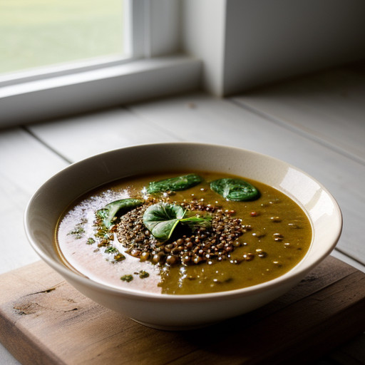 Lentil & Spinach Soup Adas Bi Sabaanikh (V recipe image