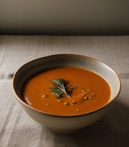 Lentil & Tomato Soup (Golding recipe image