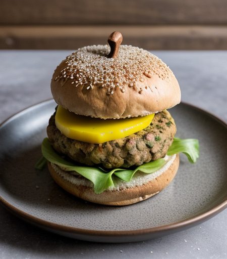 Lentil-Walnut Burgers recipe image