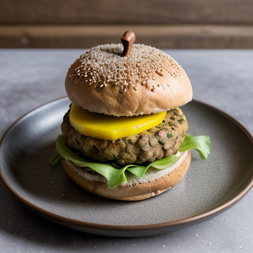 Lentil-Walnut Burgers recipe image
