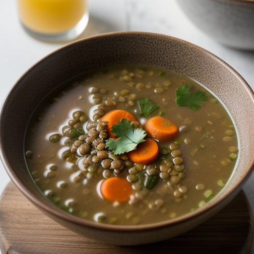 Lentil and Brown Rice Soup recipe image