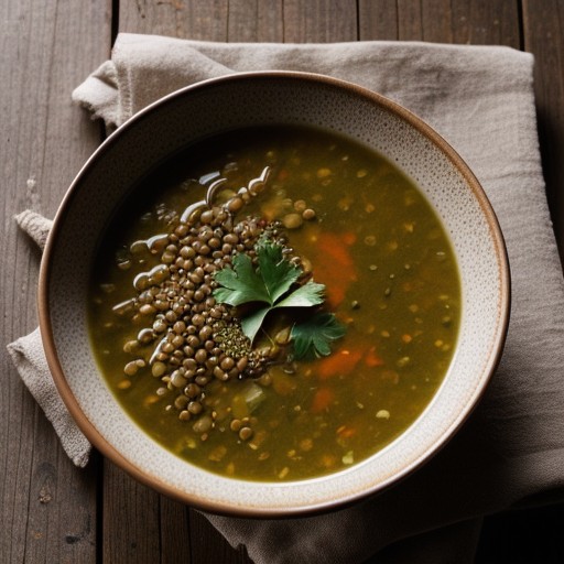 Lentil and Brown Rice Soup recipe image