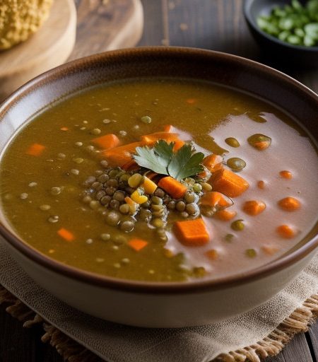 Lentil and Corn Soup recipe image