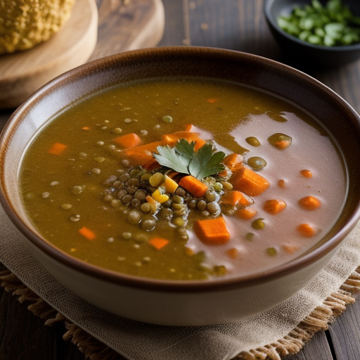 Lentil and Corn Soup recipe image