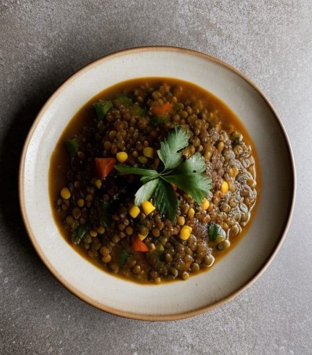 Lentil and Five Vegetable Stew recipe image