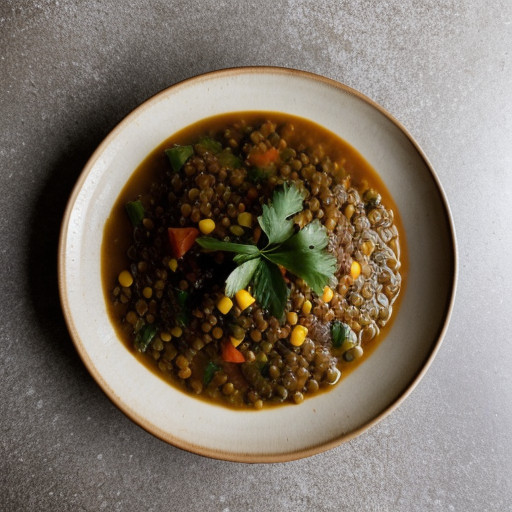 Lentil and Five Vegetable Stew recipe image