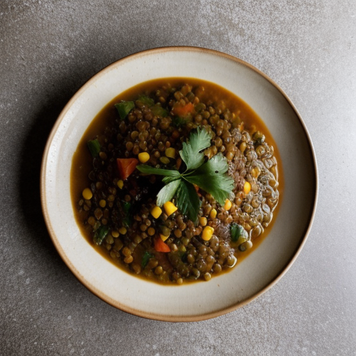 Lentil and Five Vegetable Stew recipe image