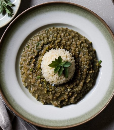 Lentil and Leek Risotto [T] recipe image