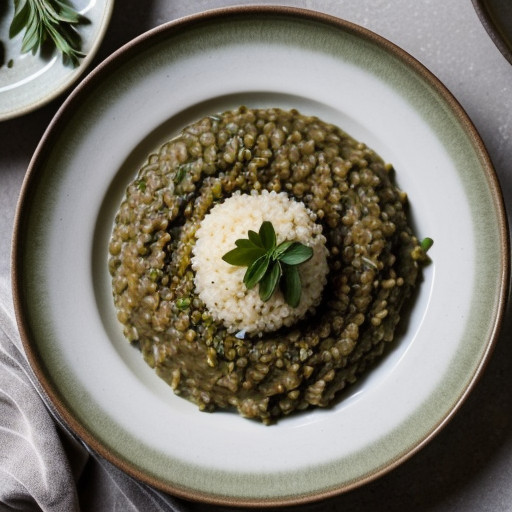 Lentil and Leek Risotto [T] recipe image