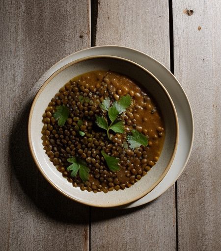 Lentil and Potato Stew With Spiced Oil recipe image