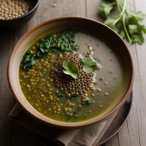 Lentil and Spinach Soup. recipe image
