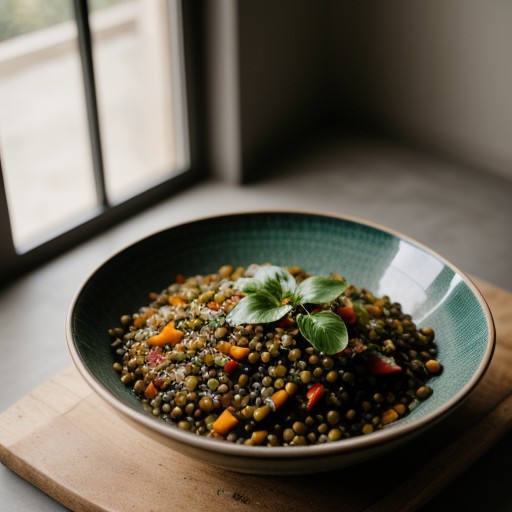 Lentil and Sweet Pepper Salad recipe image