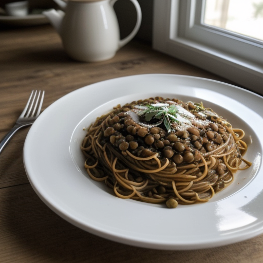 Lentils & Spaghetti recipe image