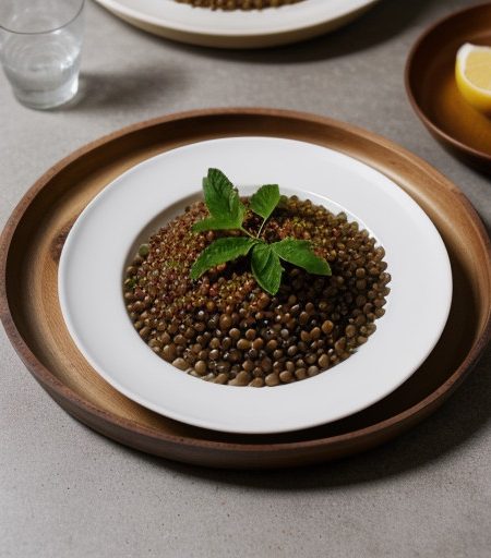 Lentils With Chilies, Pork, and Fruit - Lente recipe image