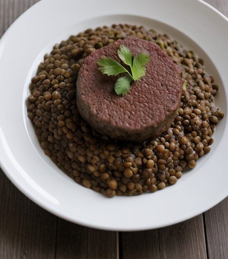 Lentils With Italian Sausage recipe image
