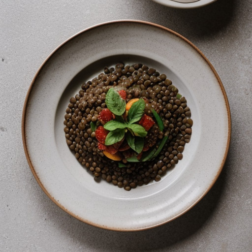 Lentils With Summer Vegetables recipe image