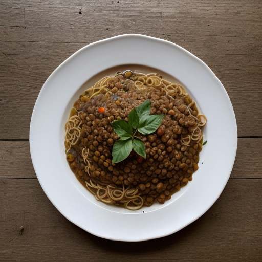 Lentils and Spaghetti recipe image