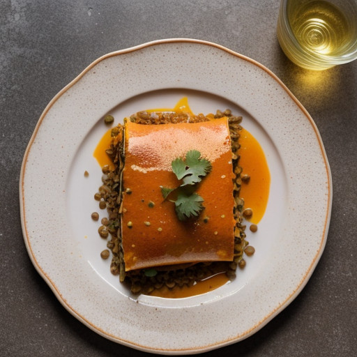 Lentils and Spanish Rice Enchiladas recipe image