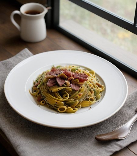 Leonardo Veggie Spirelli~ Bacon & Bell Pepp recipe image