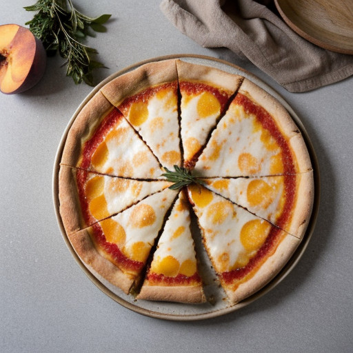 Leslie Friedman's Peach Pizza recipe image