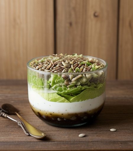 Lettuce Avocado and Sunflower Seed Salad - Bon Appetit recipe image