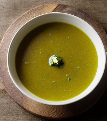 Lettuce & Courgette Soup. recipe image