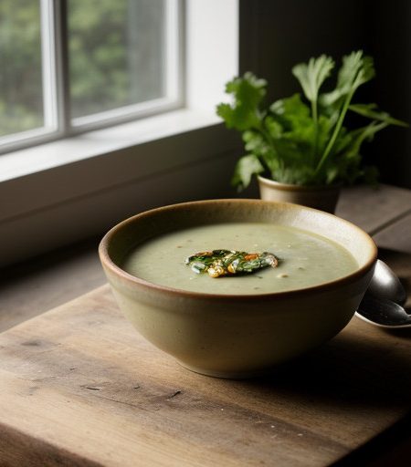 Lettuce & Courgette Soup. recipe image