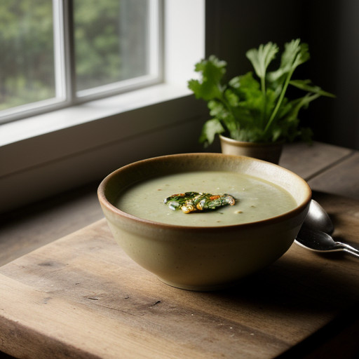 Lettuce & Courgette Soup. recipe image