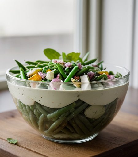 Lettuce & Green Bean Salad recipe image