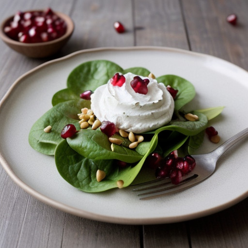 Lettuce With Pomegranate & Pine Nuts recipe image